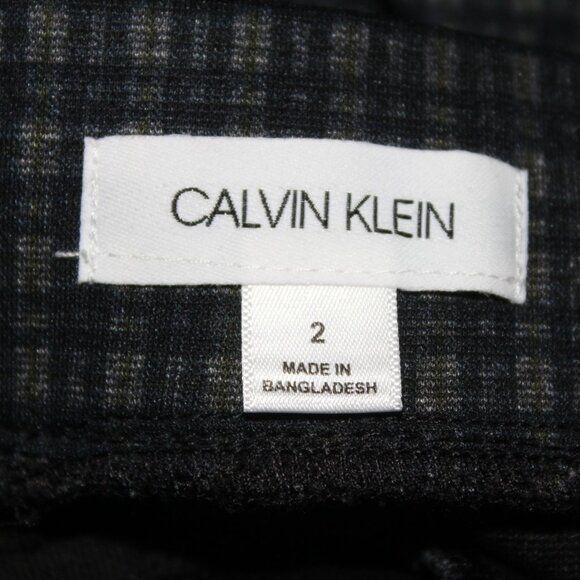 Calvin Klein pull-on plaid tapered stretch pants (492) - Picture 9 of 10